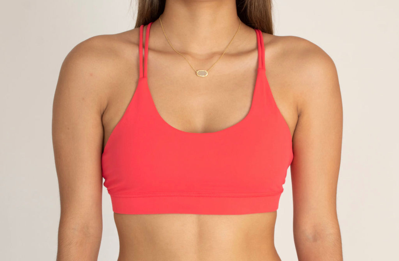 Top Corto Peach Red